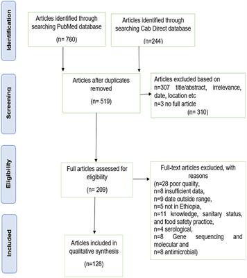 Foodborne disease hazards and burden in Ethiopia: A systematic literature review, 1990–2019